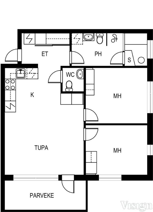 Levin Kunkku B2 Apartment Grey Extérieur photo
